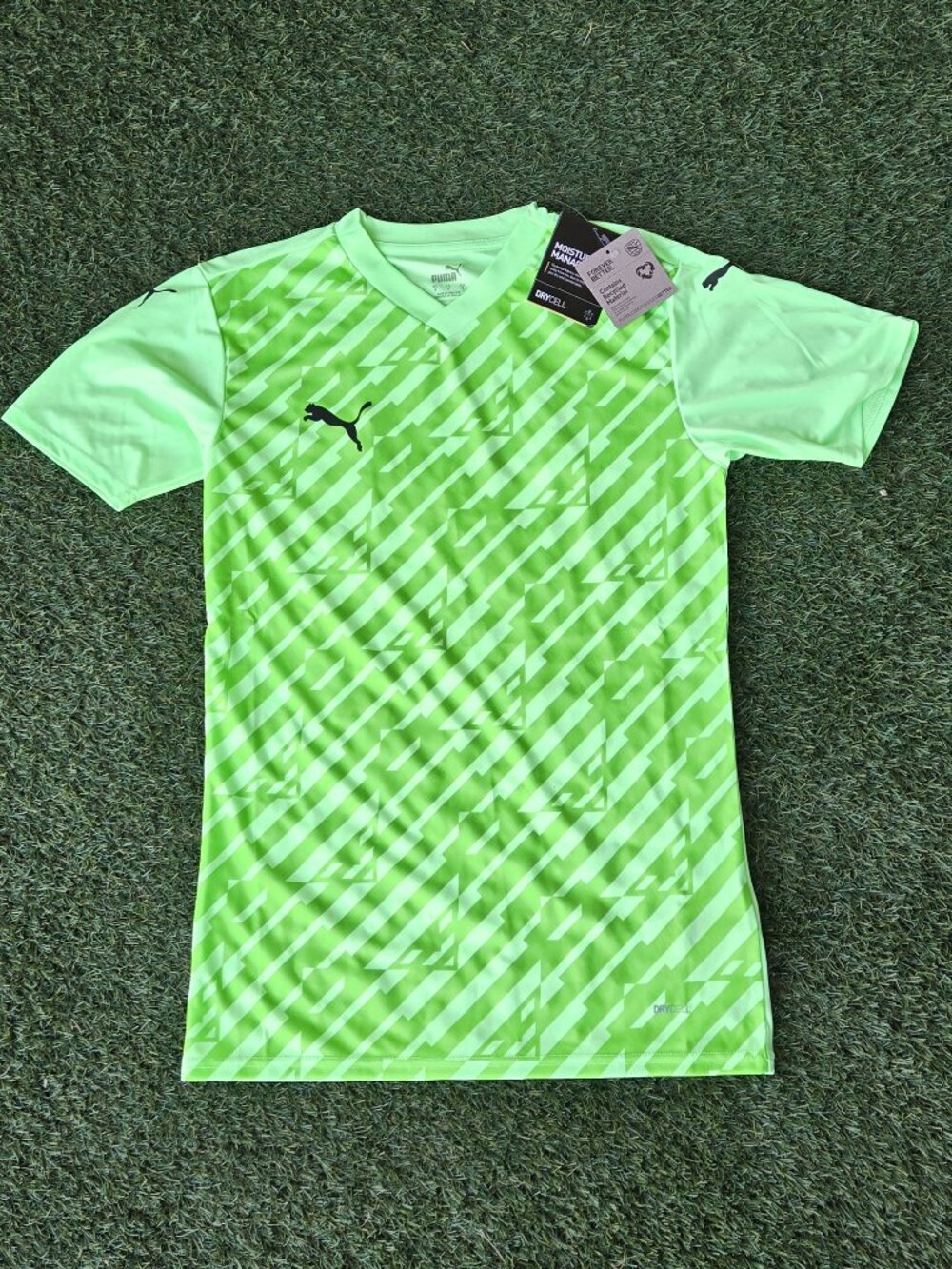 Puma Men’s DryCELL Slim Fit Training Shirt – Neon Green – Size Small